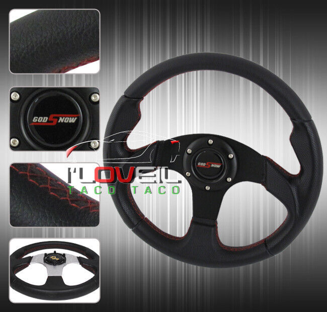 320mm Super Light Weight Aluminum Body Frame Pvc Leather Wrapped Steering Wheel