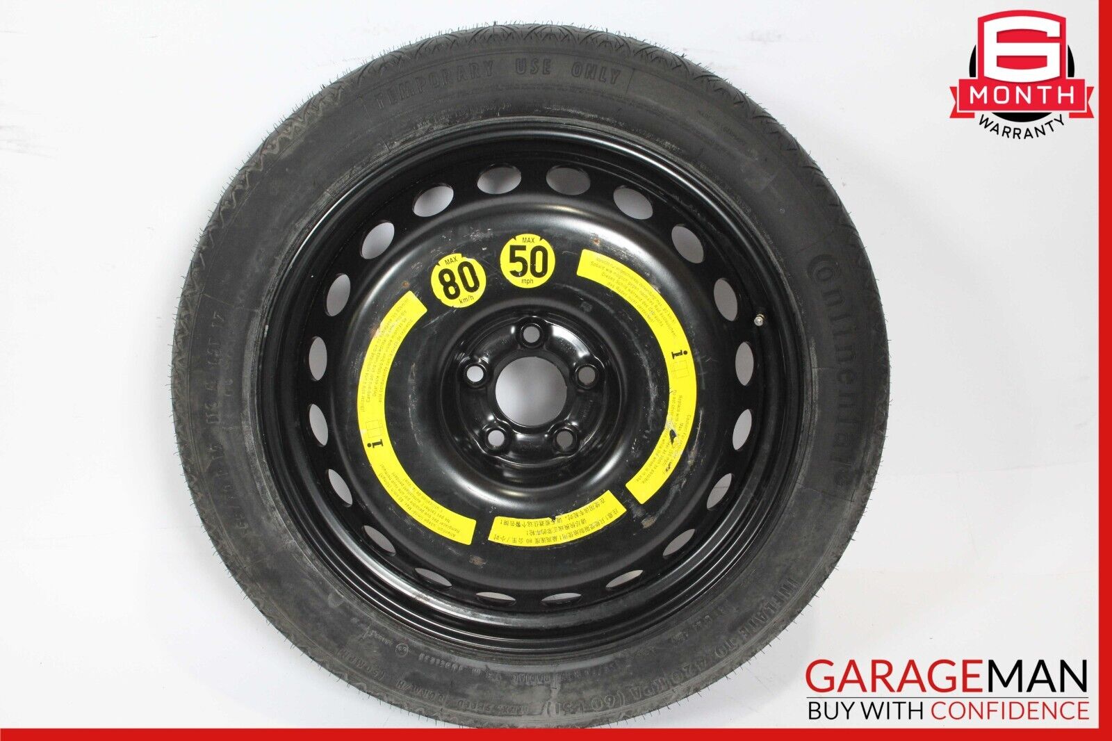 07-13 Mercedes W221 S400 S550 CL550 Donut Spare Tire Wheel Rim 155 70 19\