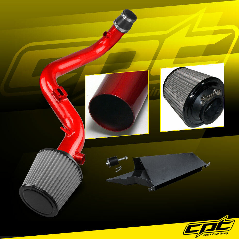 For 10-13 Golf GTi TSI MK6 2.0T 2.0L Red Cold Air Intake + Red Filter Cover