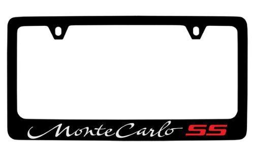 monte carlo ss black PLASTIC License Plate Frame