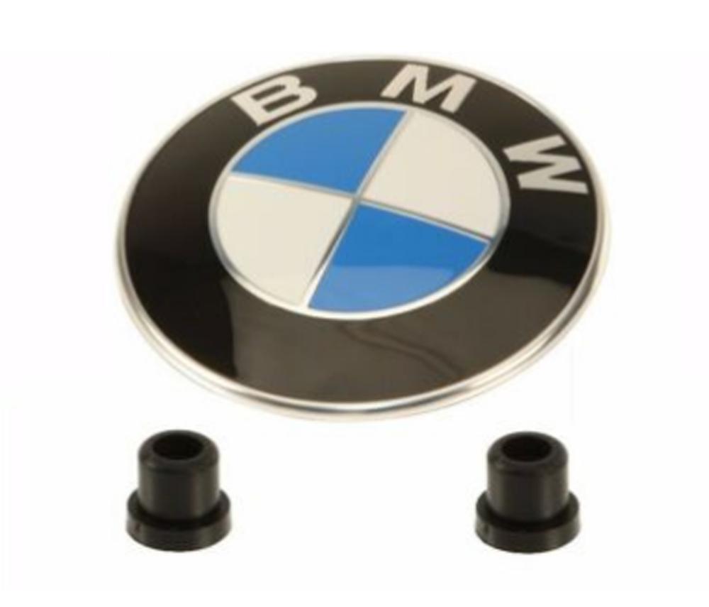 Genuine Hood Emblem Roundel & Grommets For BMW E10 E30 E36 E46 E82 E90 E92