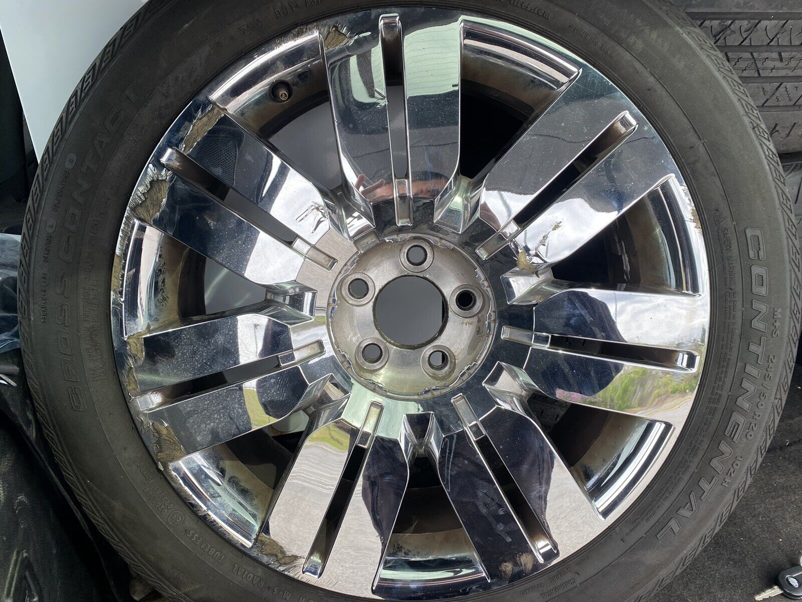 2008-2011 Lincoln MKX 20” OEM Chrome Clad Wheel Part 8A13-1007-AB OEM