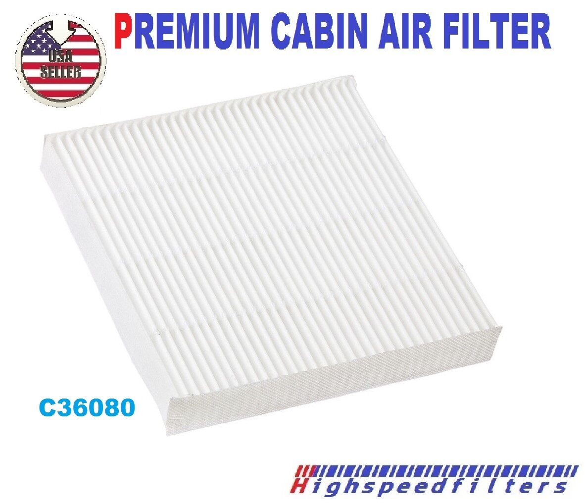 C36080 AC CABIN AIR FILTER for HONDA Fit Insight CR-Z HR-V 09-21 CF11182 800143P