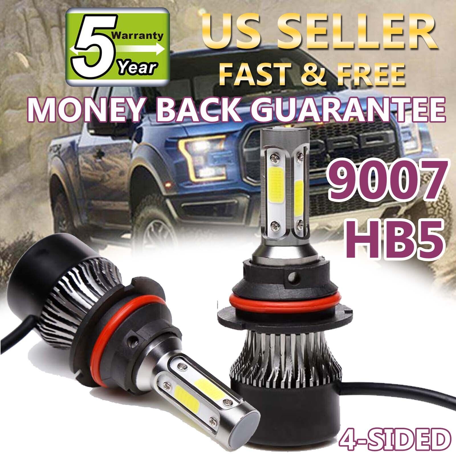 Pair 9007 LED Headlight Bulbs CAR 98000LM For Nissan Xterra Frontier Versa Note
