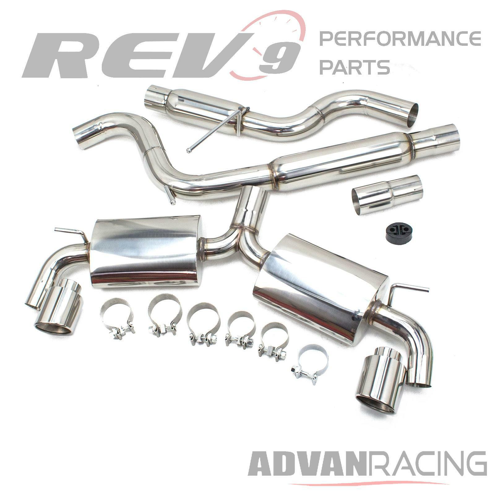 fit for GTI MK7 15-17 2.0T Stainless Steel Cat-Back Exhaust Kit Bolt On Repla...