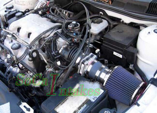 Blue Air Intake Kit For 1999-2005 Pontiac Grand AM 3.4L V6 GT  GT1 SE1 SE2
