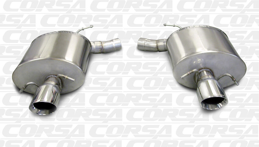 CORSA 2009-2014 CADILLAC CTS-V SEDAN AXLEBACK EXHAUST SYSTEM WITH POLISHED TIPS
