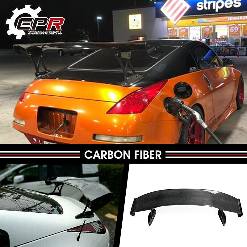 For Nissan 350Z Z33 INGS Carbon Fiber Rear Trunk GT Spoiler Wing BodyKits
