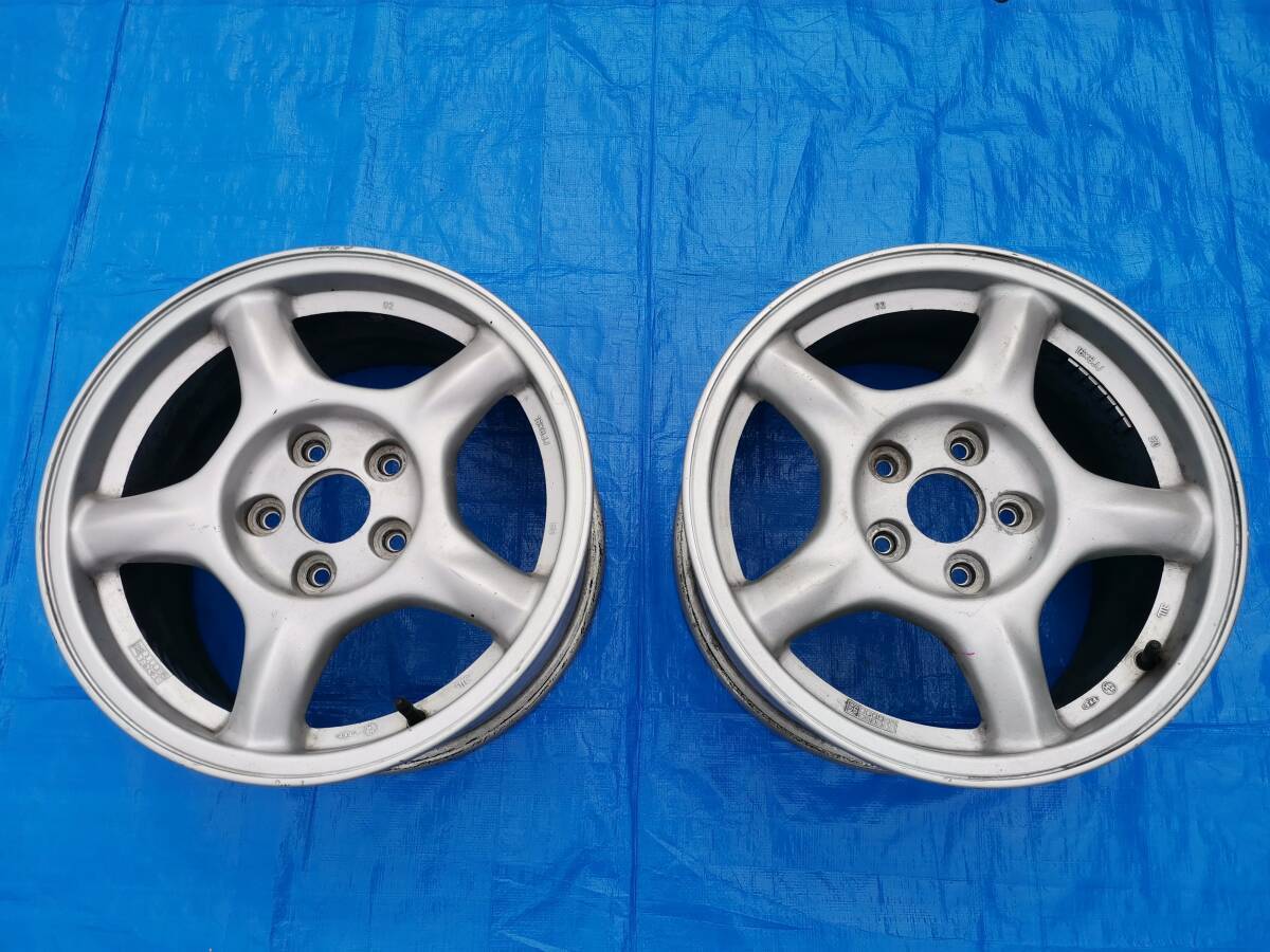 JDM MAZDA Mazda RX-7 FD3S genuine aluminum wheels 2wheels 114.3-5H 16 No Tires