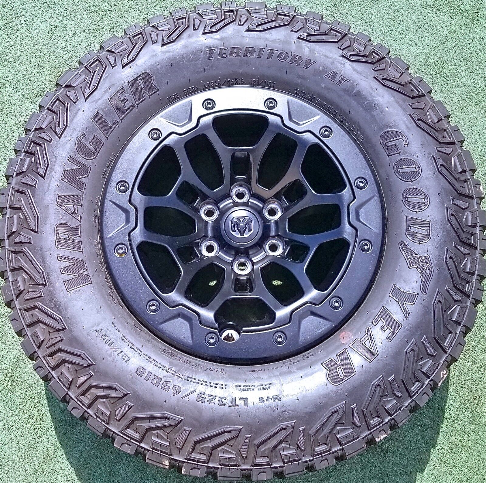 Factory Ram TRX BeadLock Wheels Tires Black Genuine Original OEM HAVOC 800 Miles