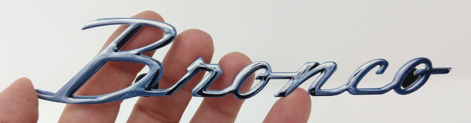 Ford Bronco Script Heavy Duty Steel Metal Magnet - Non OE Badge - Non Chrome