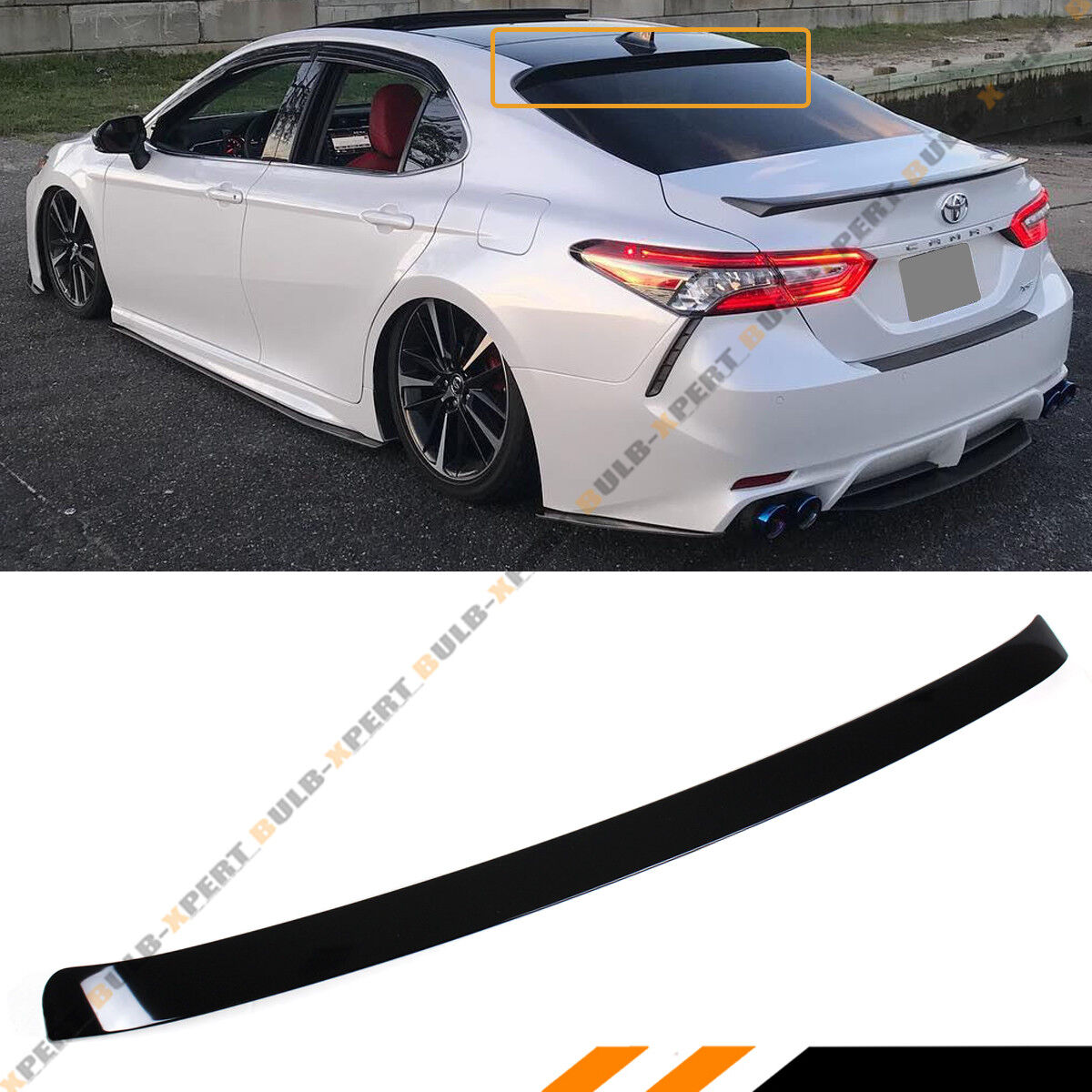 FOR 18-2024 TOYOTA CAMRY LE SE XSE XLE VIP GLOSSY BLACK REAR WINDOW ROOF SPOILER