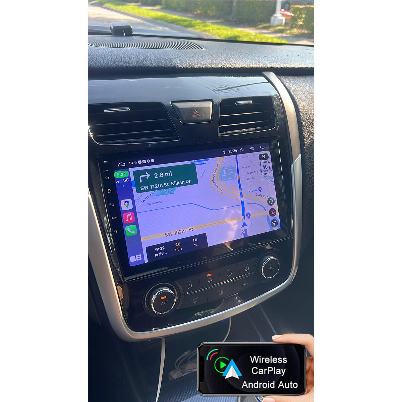 For 2013-2018 Nissan Altima Apple Carplay Car Radio Android GPS FM Stereo DSP I
