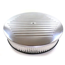Bandit Air Cleaner Assembly 6802; Ball-Milled Aluminum Round 14