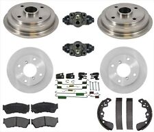 Rotors Pads Drums Shoes Spring & Wheel Cyl Kit for 95-97 Geo Metro 2 Door Only picture