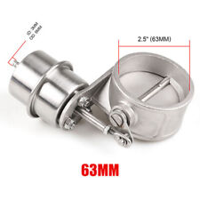 2.5''63mm Exhaust Control Valve Set Vacuum Actuator CLOSED Style Cutout Downpipe picture