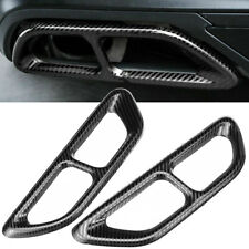Carbon Fiber Print Look Stainless Exhaust Muffler Tip Cover Fits 18-22 Accord picture