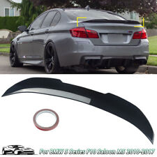 FOR 11-17 BMW F10 535i 535d 550i M5 Gloss Black PSM Style Rear Trunk Spoiler Lip picture