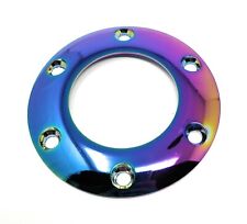 New USPL Neochrome Steering Wheel Horn Button Ring Fits 6x70mm Pattern WR-001NC picture