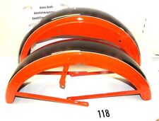 NOS Early Harley XLCH Sportster Front & Rear Fenders Orange & Black picture