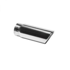 GM Chevy Silverado GMC Sierra Polished Chrome Angle Cut Dual Wall Exhaust Tip picture