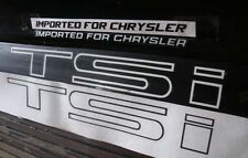 Chrysler Conquest TSi Vinyl Decals Stickers Full Set of 5 Matte Black picture