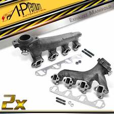 2x Left & Right Exhaust Manifold w/ Gasket Kit for Ford Bronco F-150 250 350 V8 picture