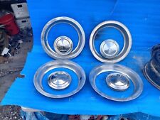 1971-77 Chevrolet Vega Monza Rally Wheel Center Caps And Trim Ring  13” Set Of 4 picture