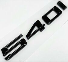 BLACK 540i FIT BMW 540 REAR TRUNK NAMEPLATE EMBLEM BADGE NUMBERS DECAL NAME picture