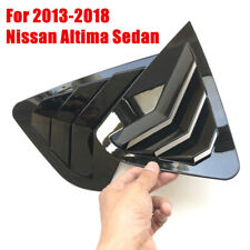 2pcs For Nissan Altima Sedan 2013-2018 Gloss Black Window Louvers Cover Trim ABS picture