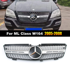 For Mercedes Benz W164 ML320 ML350 ML500 2005-2008 Diamond Grill W/Emblem Grille picture