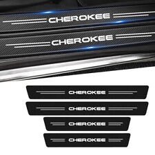 4pcs For Grand Cherokee L KJ KL Car Door Sill Cover Scuff Plate Step Protector picture