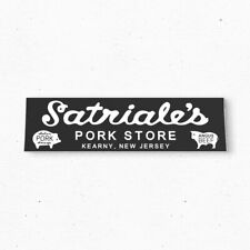 Satriale's Bumper Sticker - Pork NJ Sopranos Vintage Style - Vinyl Decal 80s 90s picture
