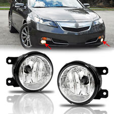 For 2012-2014 Acura TL Clear Lens Bumper Fog Lights Lamps Replacement Left+Right picture