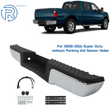 For 2008-2016 Ford F250 F350 F450 Super Duty Chrome Steel Rear Bumper Assembly picture
