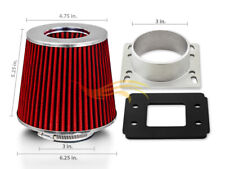 Fit For 91-94 Nissan Sentra L4 NX AIR INTAKE MAF Adapter + RED FILTER picture