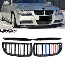 M-Color Gloss Black Front Kidney Grille For BMW 2005-08 E90 E91 323i 328i 335i picture
