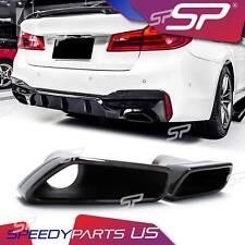 Black Exhaust Tips Muffler for BMW 5-Series G30 530i 540i 550i M-Sport 2017-2023 picture