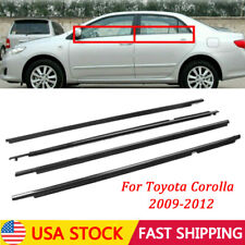 Fit For Toyota Corolla 2009-2012 Window Weatherstrips Moulding Trim Seal Belt 4x picture