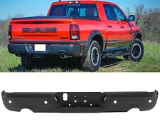 For 2009-2018 Dodge RAM 1500 Black Rear Step Bumper With Sensor Holes picture