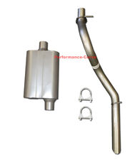 1997 - 2000 Jeep Wrangler Exhaust w/ Full Boar 2 Chamber Performance Muffler picture
