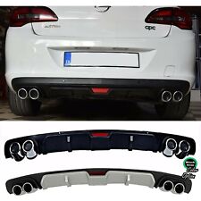For Opel Astra J Sedan Rear Diffuser Diffusor Black or Gray +Chrome Exhaust View picture