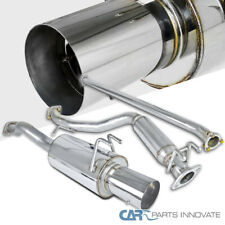 Fit 06-11 Honda Civic 4Dr EX DX LX Polished S/S Catback Exhaust Muffler System picture