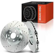 2x Front Drilled Brake Rotors for Volvo V60 V90 Cross Country S60 S90 XC60 XC90 picture