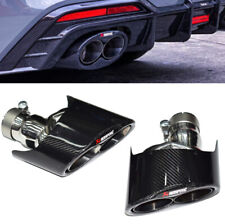 1 Pair Akrapovic Carbon Fiber Exhaust Tip For Audi RS3 RS4 RS5 RS6 RS7 A3 A4 A5 picture