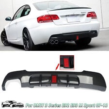 For 08-13 BMW E92 E93 Coupe Carbon Look Rear Left Dual Exhaust Diffuser Lip ABS picture