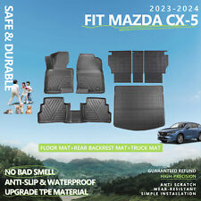 For 2023-2024 Mazda CX-5 Floor Mats Cargo Mats Backrest Mats Trunk Liners picture