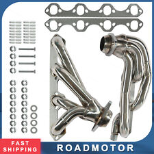 For Ford F150 F250 Bronco 87-96 5.8L V8 Shorty Stainless Manifold Header picture