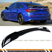For 2022 2023 Honda Civic Si Style Painted Glossy Black Sport Trunk Spoiler Wing picture