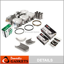 Pistons Bearings Rings Fit 91-99 3000GT Diamante Dodge Stealth 3.0 DOHC 6G72 picture